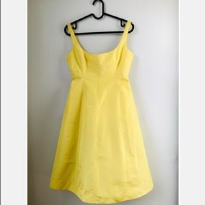 J. Crew Yellow Silk Summer Dress